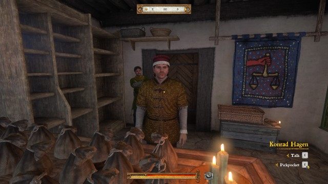 Talk to the merchant Hagen.