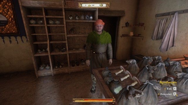Visit the apothecary about the debt for treatment.
