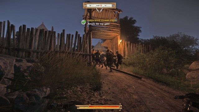 Attack the top gate!