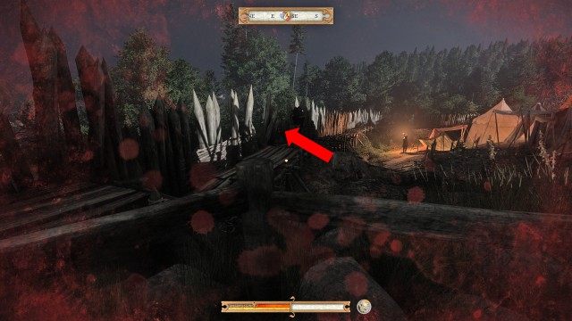 Escape from the encampment.