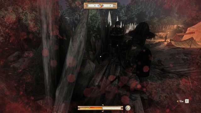 Escape from the encampment.