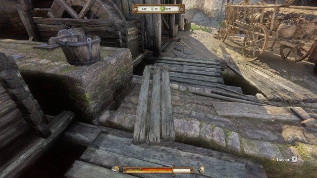 Examine the ore processing yard.