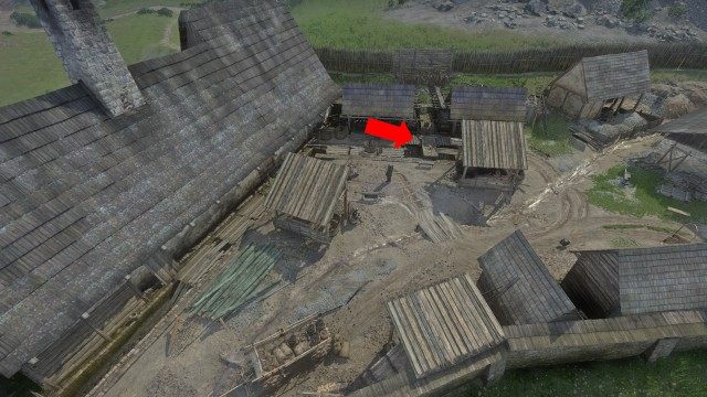 Examine the ore processing yard.