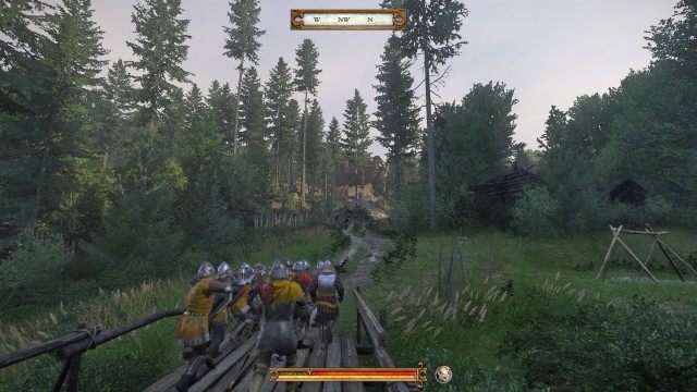 Fight your way into the camp.