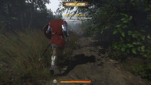 Find the entrance to the mineshaft in the Skalitz hills.