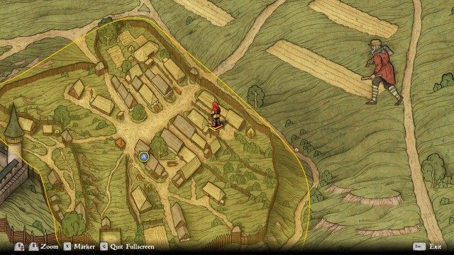 Find the treasure under the dove-cote.