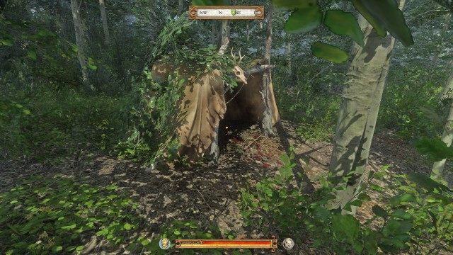 Follow the trail of blood.