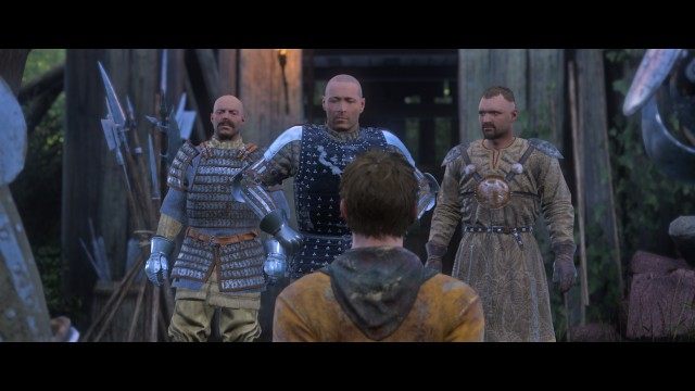 Get into the bandits' camp and scout it out.