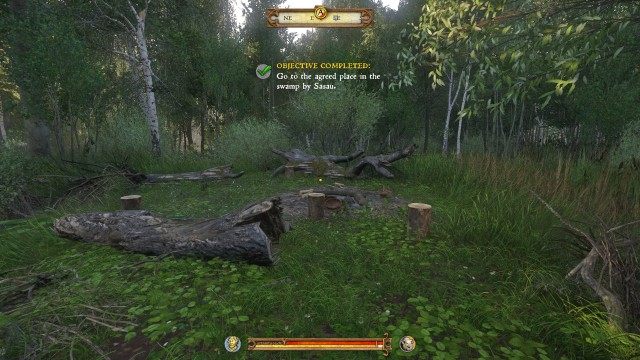 Go to the agreed place in the swamp by Sasau.