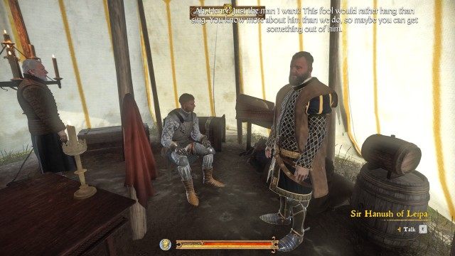 Join the briefing in the tent.