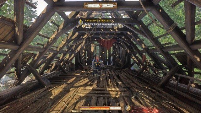 Kill the bandit commander in the steeple