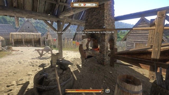 (Optional) Listen to the blacksmith's ditty.