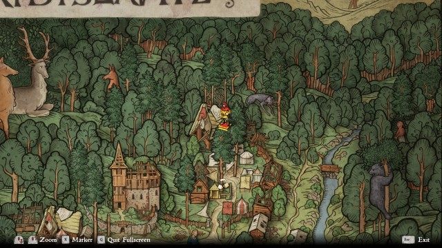 Look around the camp and see what could be useful information for the attack.