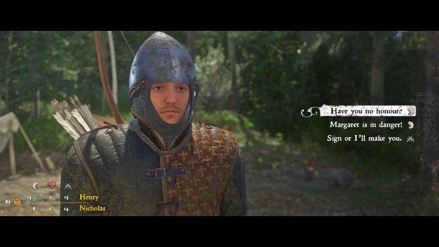 Make Nicholas sign the document.