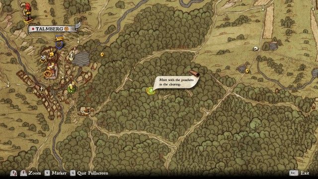 (Optional) Meet with the poachers in the clearing.