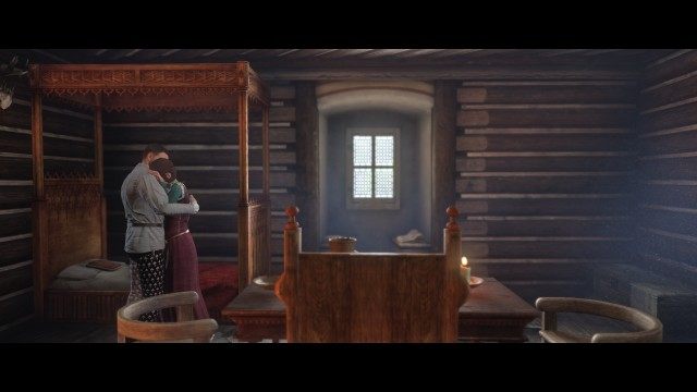 Put on the shirt in front of Stephanie or leave.