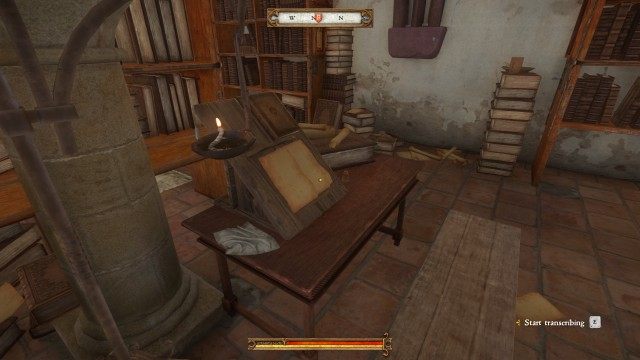 (Optional) Sit at the table and begin copying.