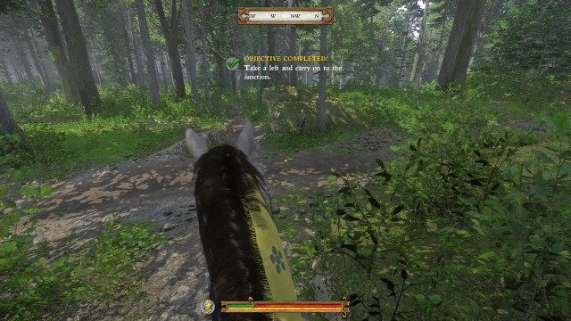 Take a left and carry on to the junction.