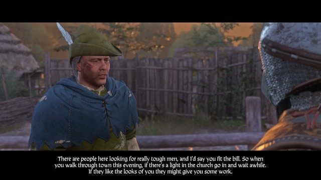 (Optional) Take care of the brawlers who meet in the evenings behind the tanner's house.