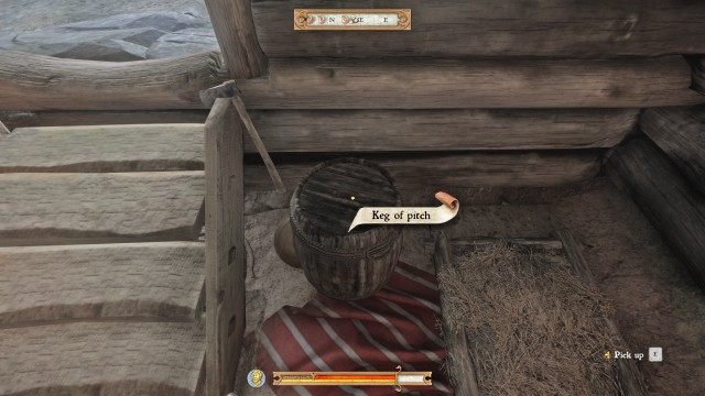 (Optional) Take the pitch to the quartermaster at the encampment by the quarry.