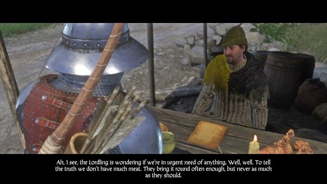 (Optional) Talk to the quartermaster.