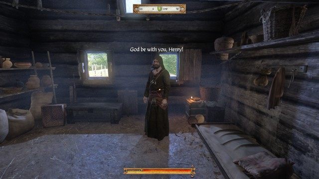 Wait for the charlatan at his dwelling.