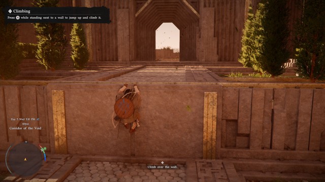 Climb over the wall