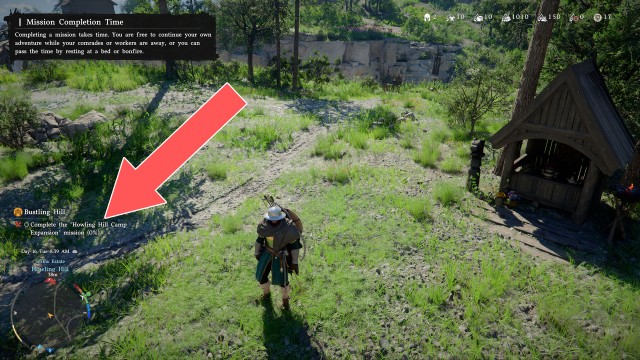 Complete the "Howling Hill Camp Expansion" mission