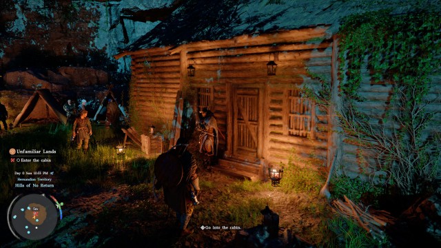 Enter the cabin
