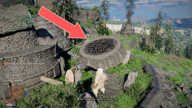 Fix the dismantled kiln