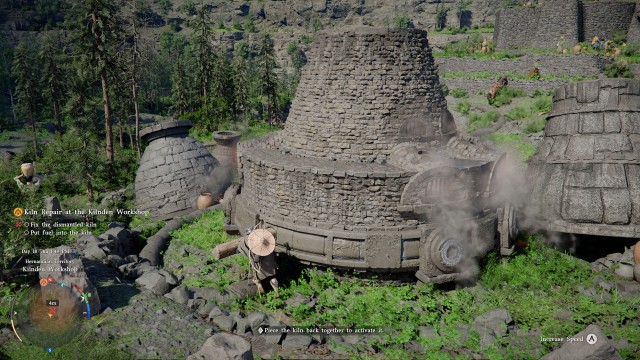 Fix the dismantled kiln