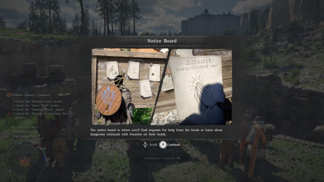 Go to the notice board
