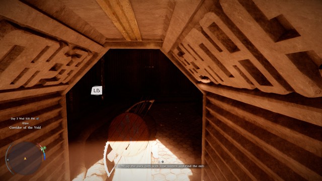 Light up the dark path with your lantern and find the exit