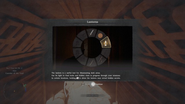 Light up the dark path with your lantern and find the exit