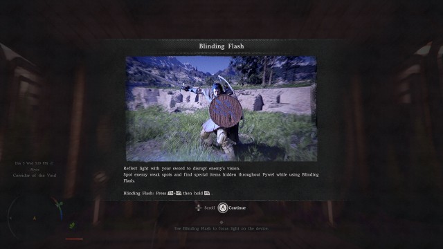 Use Blinding Flash to focus light on the device