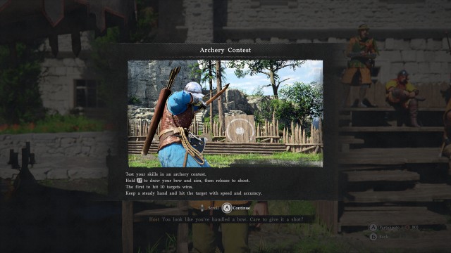 Win at the archery contest