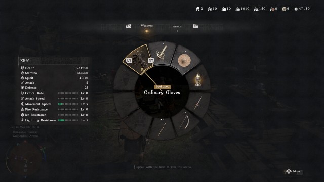 Win three times at the arena