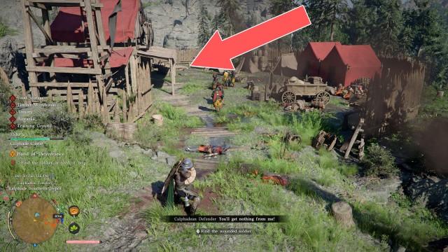 Find the soldier in need of help