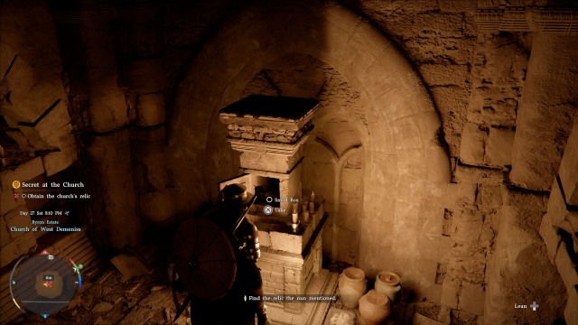 Obtain the church's relic