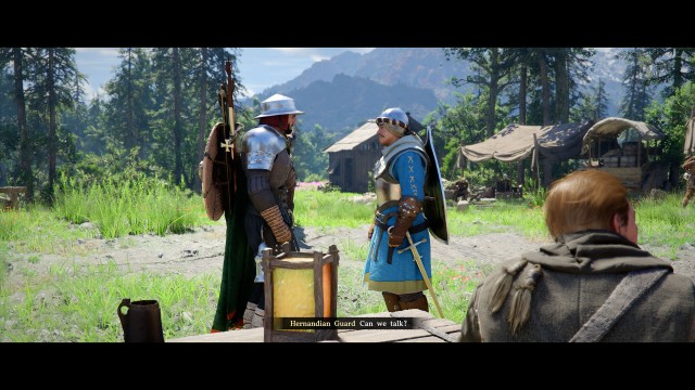 Speak with the soldier who visited the camp