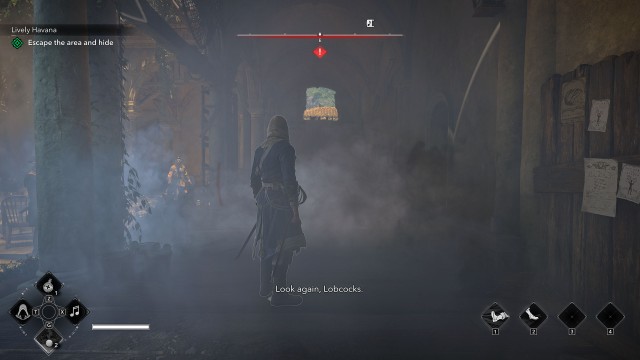 Escape the area and hide