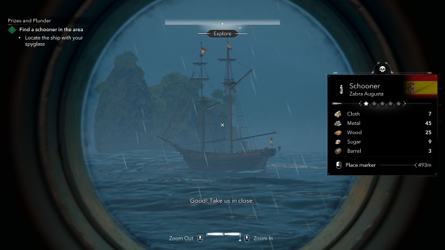 Find a schooner in the area