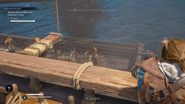 Reduce the morale of schooner's crew
