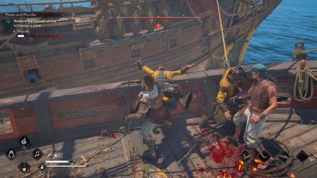 Reduce the morale of schooner's crew
