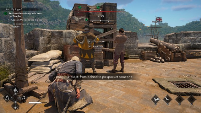 Retrieve the stolen goods from the Castillo