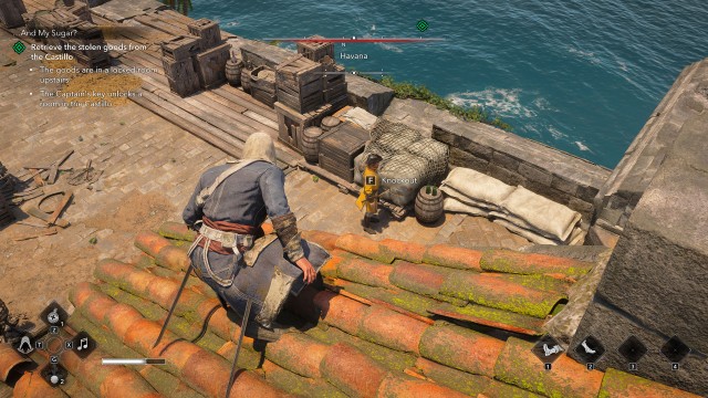 Retrieve the stolen goods from the Castillo
