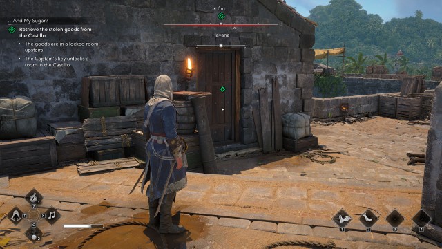 Retrieve the stolen goods from the Castillo
