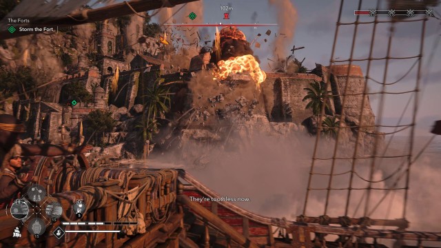 Destroy the fort's defenses