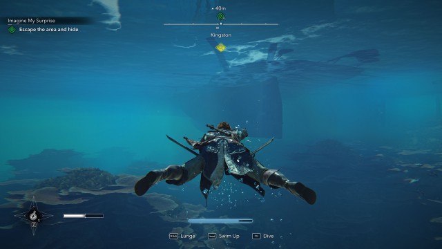 Escape the area and hide