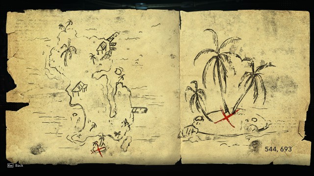 Mariguana Island Treasure Map - Andreas Island